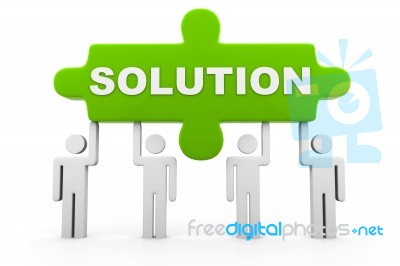 Solution Concept Stock Image