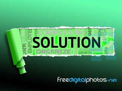 Solution Icons Represent Solving Successful And Resolution Stock Image