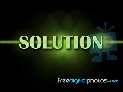 Solution Word Shows Resolve Resolution Solving And Solved Stock Image