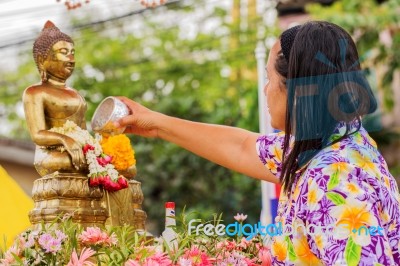 Songkran Festival Stock Photo