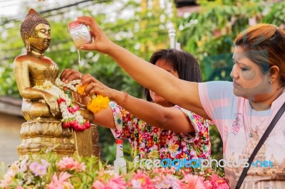 Songkran Festival Stock Photo