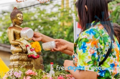 Songkran Festival Stock Photo