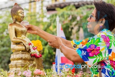 Songkran Festival Stock Photo