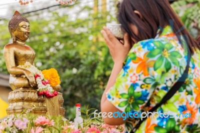 Songkran Festival Stock Photo