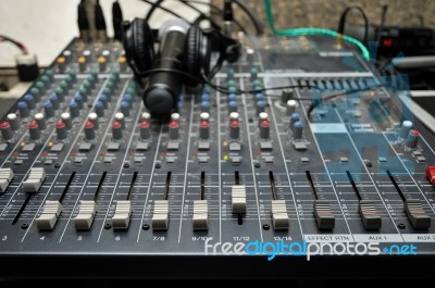 Sound Mixer Stock Photo