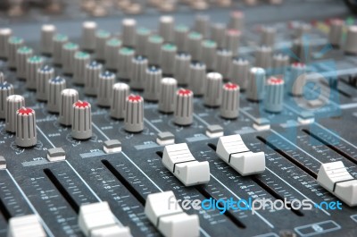 Sound Mixer Stock Photo