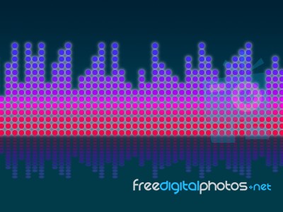 Soundwaves Background Means Making Music And Djing 
 Stock Image