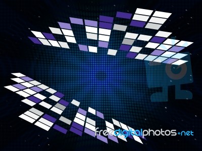 Soundwaves Background Shows Tune Notes And Musical
 Stock Image