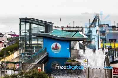 Southend On Sea Out Of Season And In The Rain Stock Photo