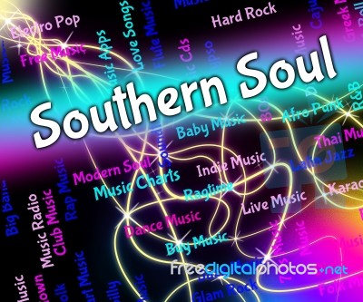 Southern Soul Shows American Gospel Music And Blues Stock Image