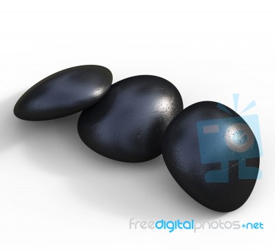 Spa Stones Indicates Love Not War And Calmness Stock Image