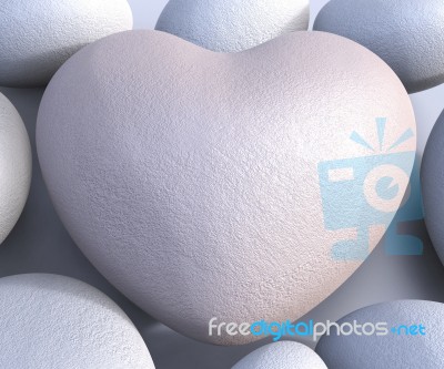 Spa Stones Means Valentine Day And Calmness Stock Image