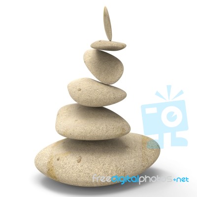 Spa Stones Shows Perfect Balance And Balancing Stock Image