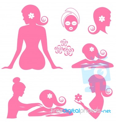 Spa Woman Stock Image