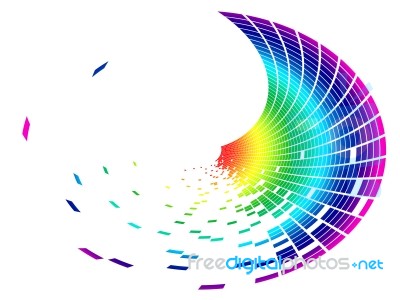 Space Colourful Shows Copyspace Vibrant And Copy-space Stock Image