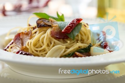 Spaghetti Stock Photo