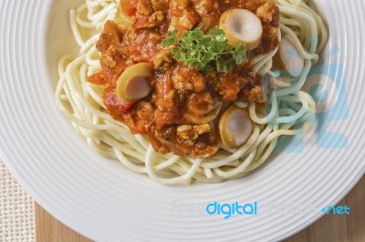 Spaghetti Stock Photo