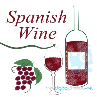 Spain Alcohol Indicates Intoxicating Drink And Booze Stock Image