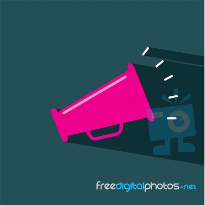 Speaker Flat Icon   Illustration  Stock Image