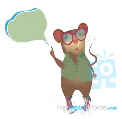 Speaking Mouse Stock Image