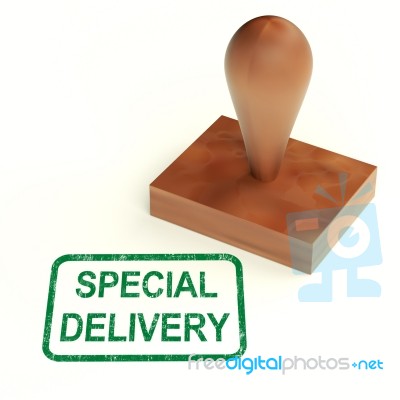 Special Delivery Rubber Stamp Stock Image