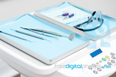 Special Equipment For A Dentist Stock Photo