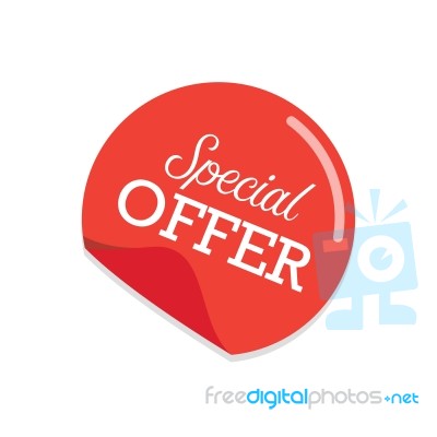 Special Offer Sticker Stock Image