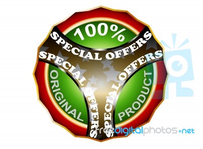 Special Offers Label Stock Image