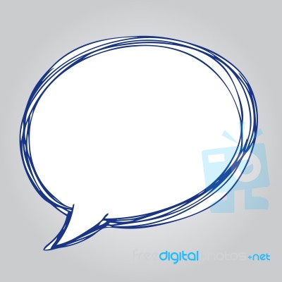 Speech Bubble Symbol Stock Image