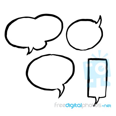 Speech Bubble Symbol Stock Image