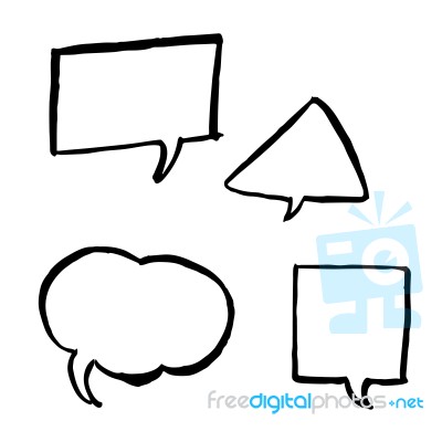 Speech Bubble Symbol Stock Image