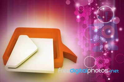 Speech Bubble With Mail Stock Image