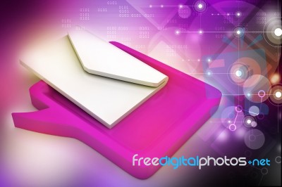 Speech Bubble With Mail Stock Image