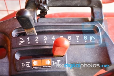 Speed Tractor Gearshift Knob Stock Photo