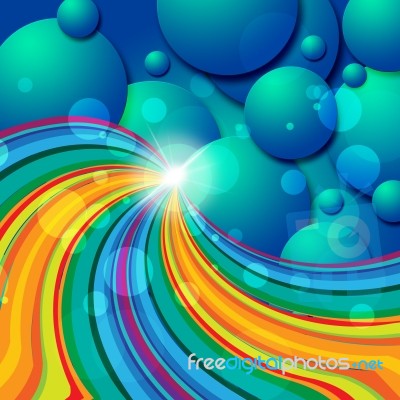 Spheres Background Represents Text Space And Abstract Stock Image