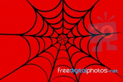 Spider Web Illustration Stock Image