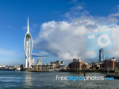 Spinnaker Building In Portsmouth Stock Photo