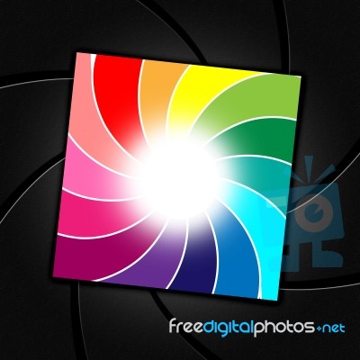 Spiral Photographic Means Multicoloured Spiralling And Round Stock Image