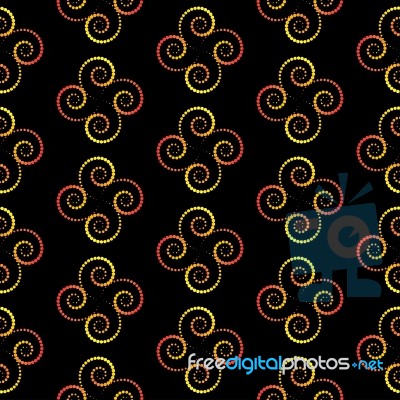 Spiral Seamless Pattern Stock Image