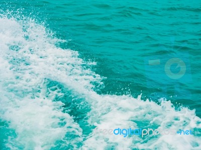 Splashing Water In The Sea Stock Photo