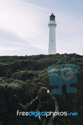 Split Point Lighthouse In Aireys Inlet Stock Photo