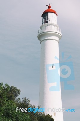 Split Point Lighthouse In Aireys Inlet Stock Photo