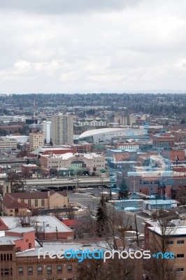 Spokane City Stock Photo