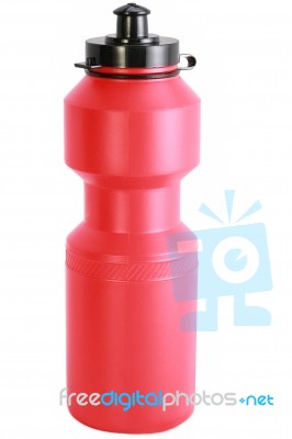 Sport Bottle Isolated Over White Background Stock Photo