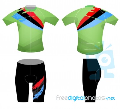 Sports Cyclist T-shirt Stock Image