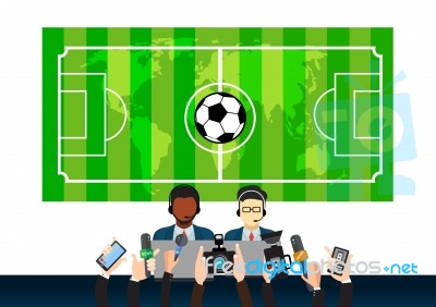 Sports News Design, Illustration Stock Image