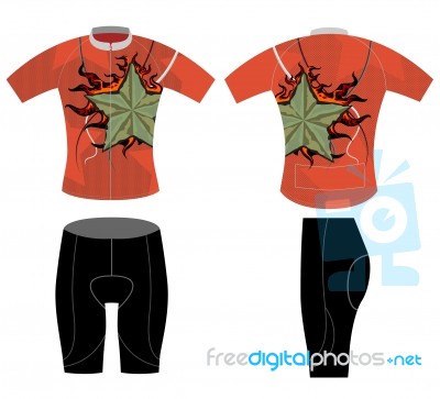 Sports Shirt Graphic Design Stock Image