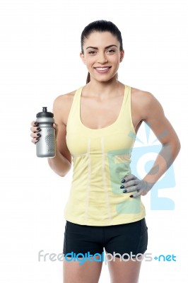 Sporty Woman  Posing After Workout Stock Photo