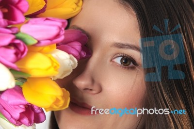 Spring Woman Stock Photo