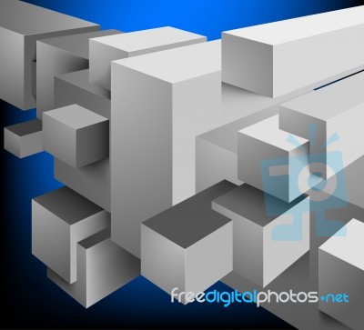 Square Geometric Gray Color Stock Image